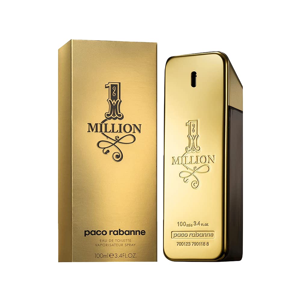 Paco Rabanne 1 Million Men'S Eau De Toilette Tester, 3.4 Fl Oz, Gold