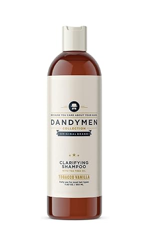 Dandymen Clarifying Shampoo With Tea Tree Oil - 11.83 Oz For Healthy Hair And Scalp