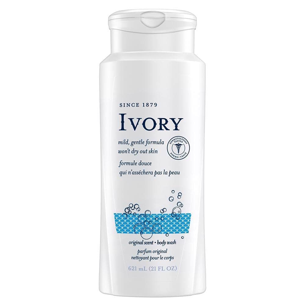 Ivory Body Wash, Original Scent, 21 Oz, Pack Of 2 - Moisturizing & Refreshing Cleanser