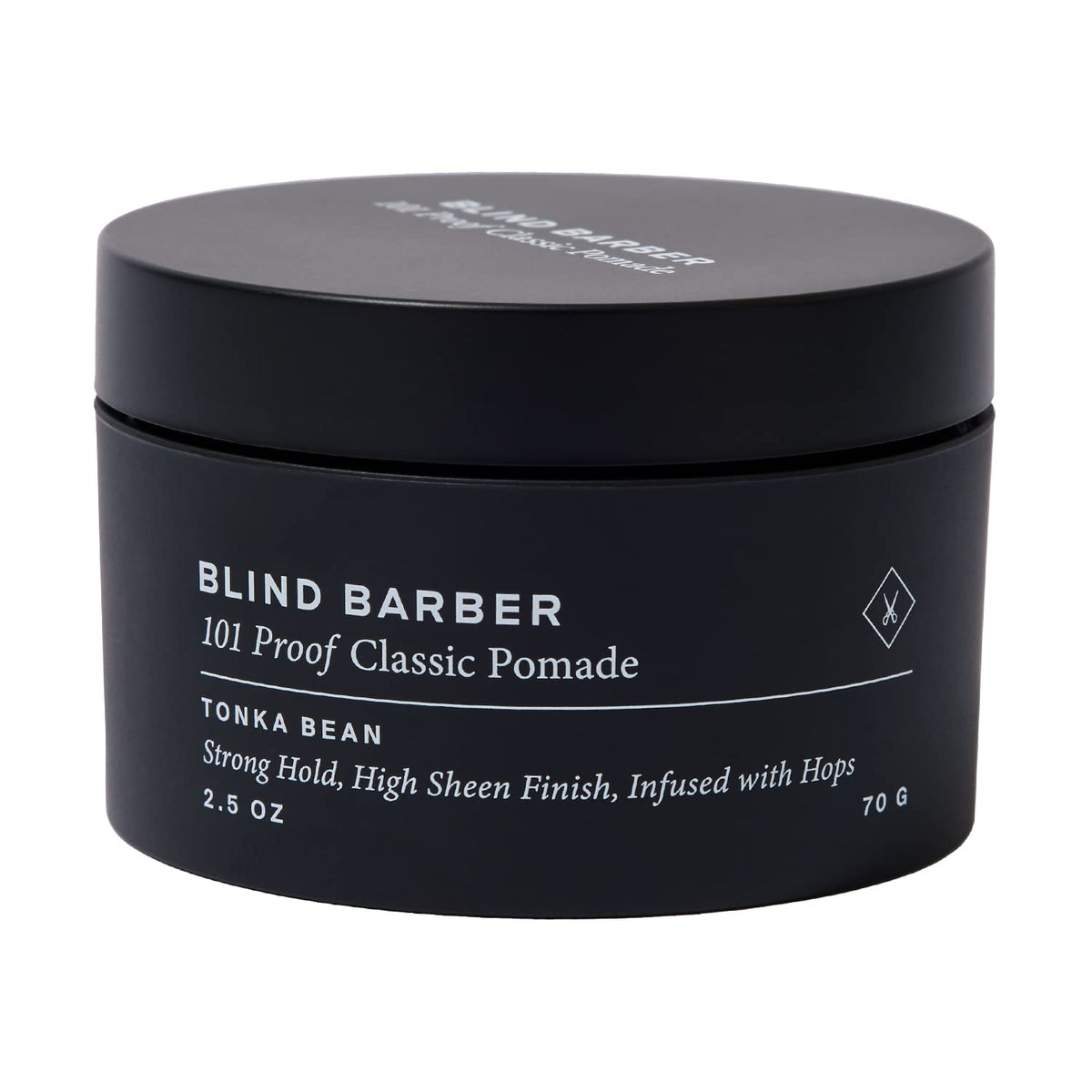 Blind Barber 101 Proof Hair Pomade - Strong Hold, High Shine, Water Based, 2.5 Oz