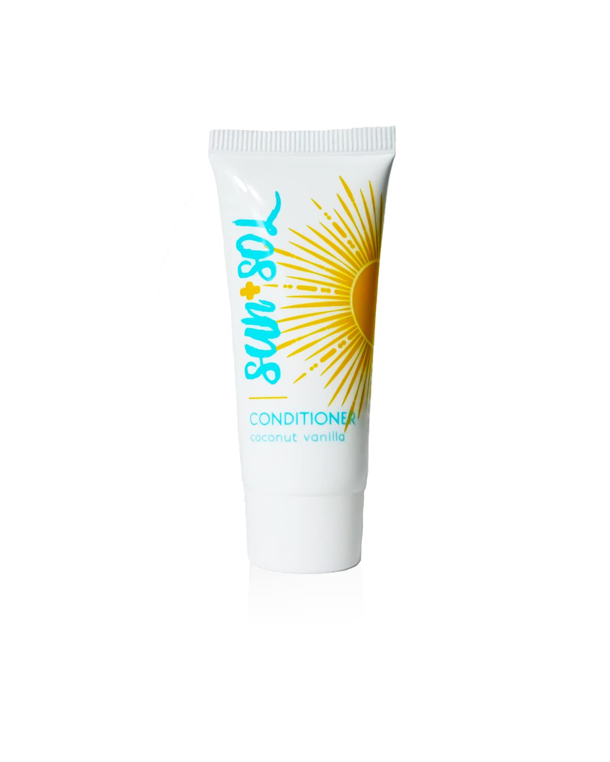 World Amenities Sun + Sol Hydrating Conditioner, Warm Coconut & Vanilla, 0.7 Oz, 50 Count