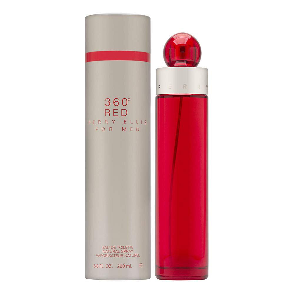 Perry Ellis 360 Red Eau De Toilette Spray For Men, 6.8 Fl Oz - Fresh & Invigorating Fragrance