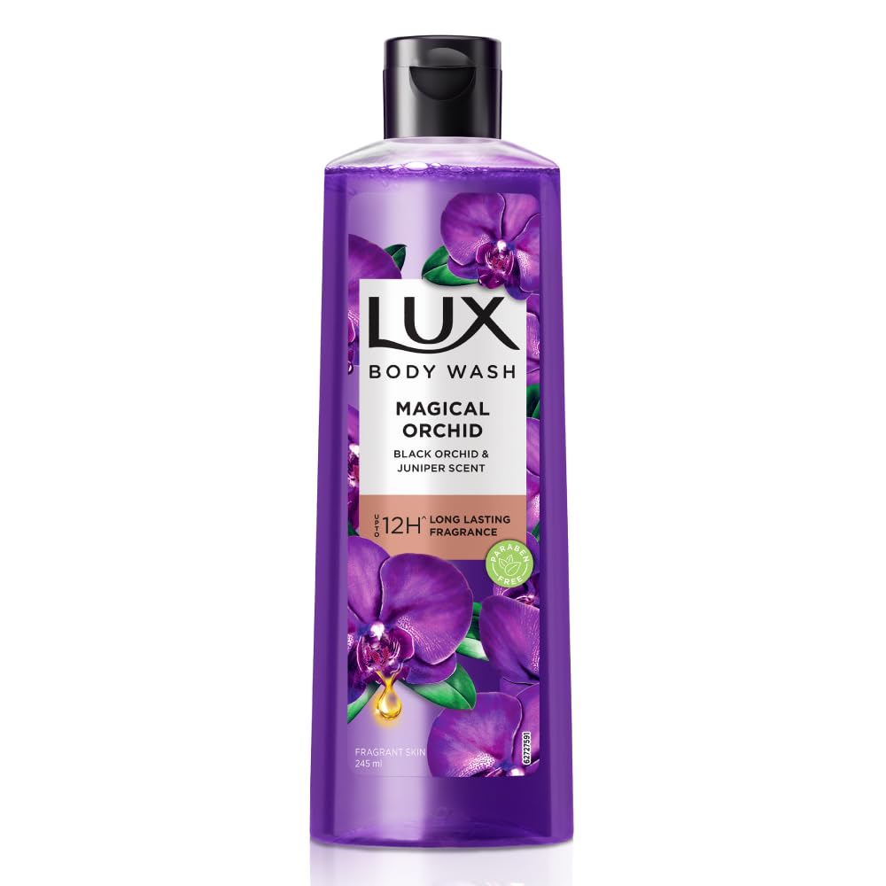 Lux Shower Gel Black Orchid & Juniper Oil Bodywash, 245 Ml / 8.28 Fl Oz