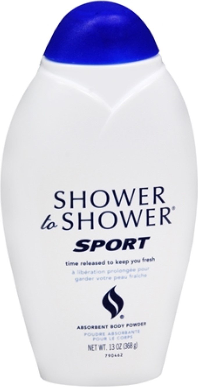 Shower To Shower Body Powder, Sport 13 Oz - Talc-Free Odor Control For Active Lifestyle