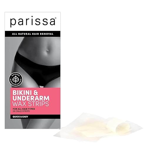 Parissa Bikini & Underarm Wax Strips - 36 Count, Easy Hair Removal Strips For Smooth Skin