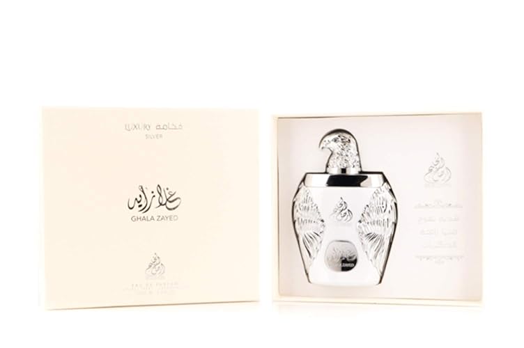 Ghala Zayed Luxury Silver EDP Perfume 100 ML by Ard Al Khaleej - Exquisite Fragrance for Men and Women, Long-lasting Scent, 3.4 Fl Oz