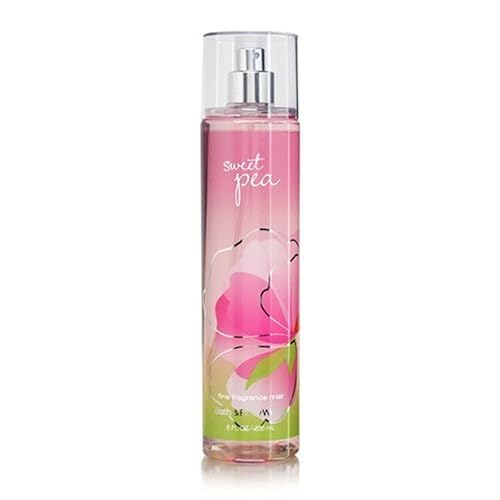 Bath & Body Works Sweet Pea Fine Fragrance Mist - 8 Oz, Pink, Long-Lasting Scent