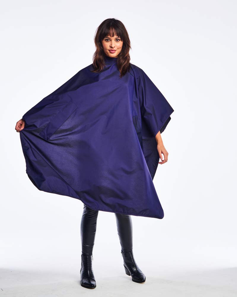 Betty Dain Purple Waterproof Bleach Proof Cape - 45&quot; X 58&quot;, Anti-Static, Machine Washable