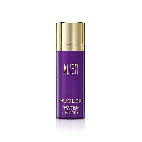 Mugler Alien Hair & Body Mist for Women - Floral Jasmine & Amber Perfume, 3.3 Fl Oz, Luxurious Scent for Body & Hair