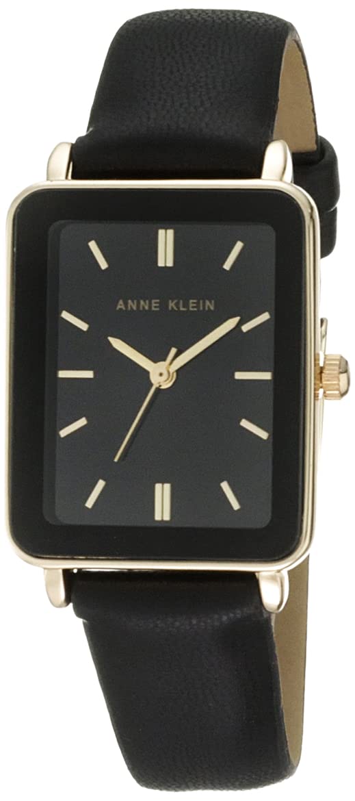 Anne Klein Women'S Black/Gold Strap Watch Ak/3702 - Elegant And Stylish Timepiece