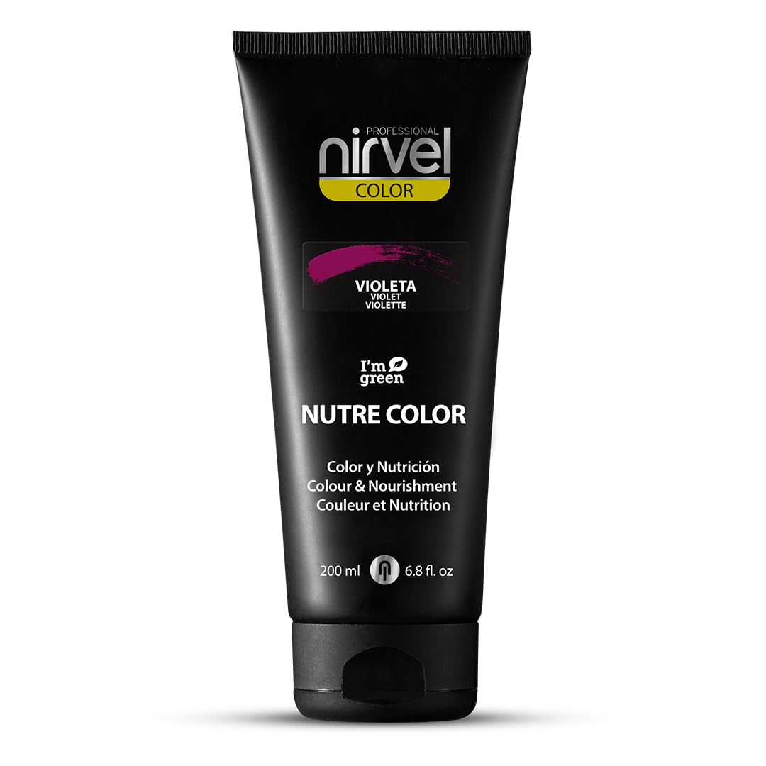 Nirvel Nutre Color Violet Hair Treatment, 6.7 Fl Oz - Vibrant Color & Shine Enhancer