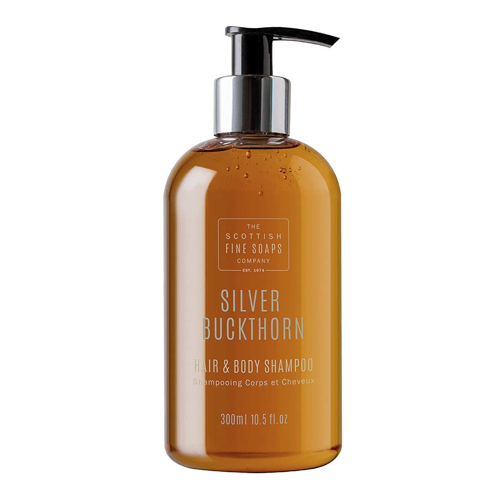 Scottish Fine Soaps Silver Buckthorn Hair & Body Shampoo 300Ml Pump Bottle