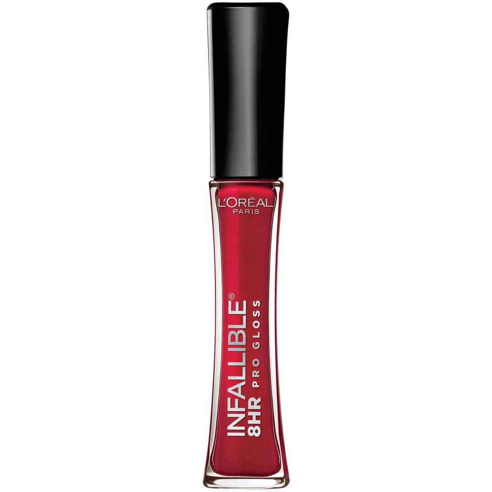 L’Oreal Paris Infallible 8 Hour Hydrating Lip Gloss, Red Fatale, 0.21 Fl Oz