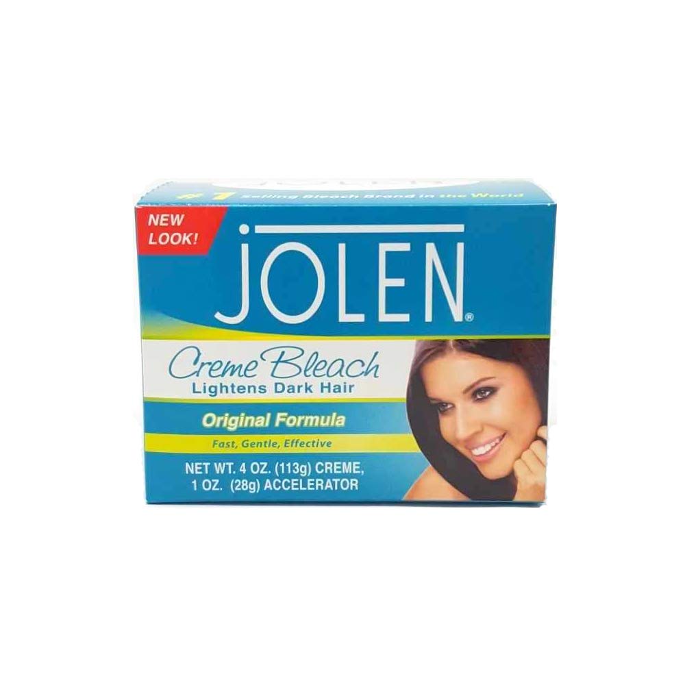 Jolen Creme Bleach 4Oz - Regular Hair Lightener For Excess Dark Hair (118Ml)