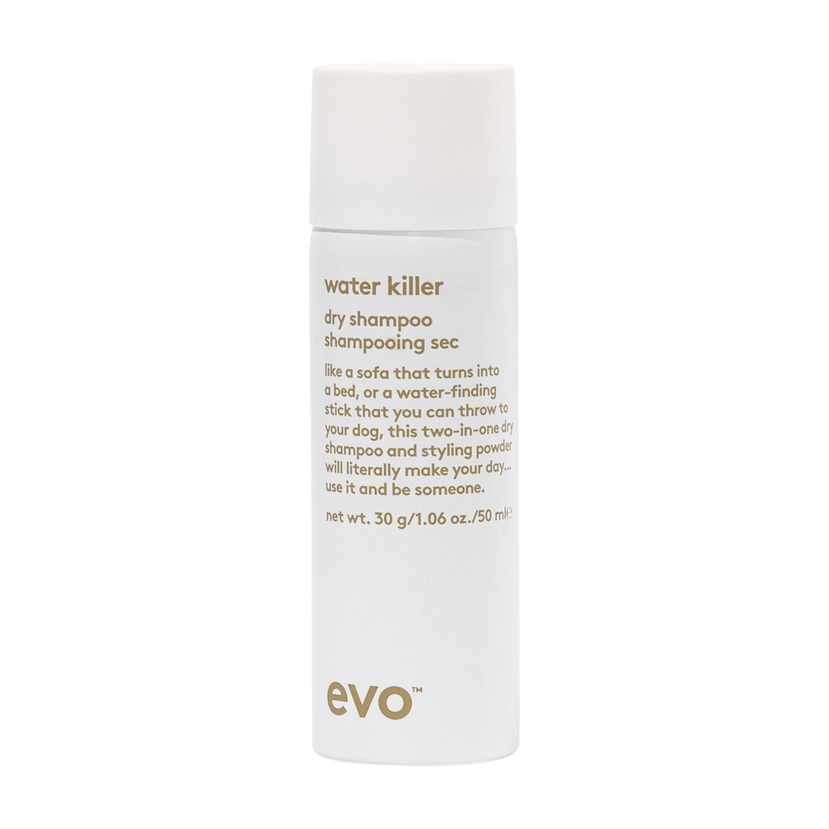 Evo Water Killer Dry Shampoo - Travel Size Oil Absorbing Hair Spray, 1.1Oz