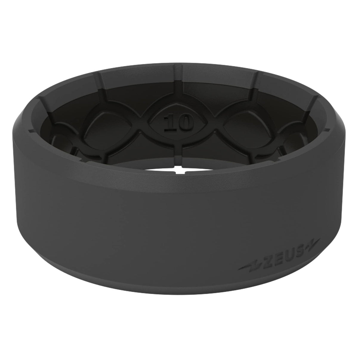 Groove Life Zeus Edge Deep Stone Silicone Ring For Men - Size 14, Breathable Comfort Fit