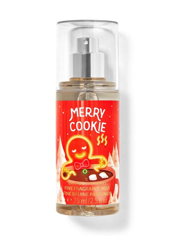 Bath & Body Works Merry Cookie Fine Fragrance Mist Mini Purse Spray 2.5 Oz