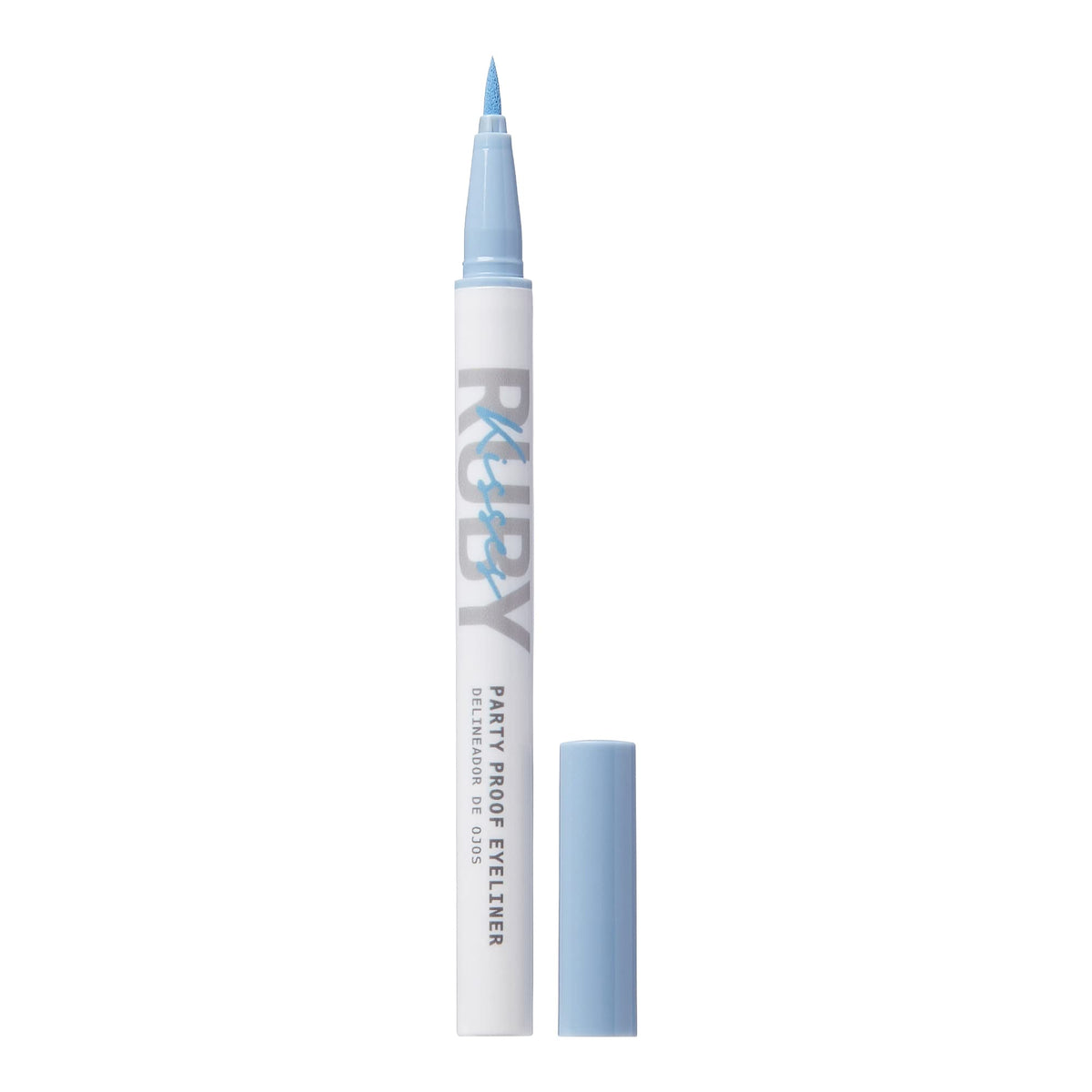 Ruby Kisses Party Proof Eyeliner - Dreamy Blue, Waterproof, Long-Lasting Felt-Tip, 0.02 Fl Oz