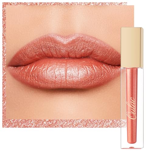 Oulac Orange Lip Gloss - Metallic Shine, Long Lasting, Waterproof, Vegan, 4.5Ml, Md03 Ravishing