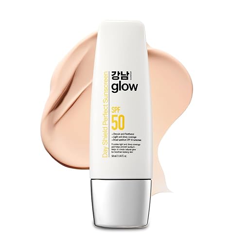 Gangnam Glow Day Shield Sunscreen Spf 50 - Tinted Moisturizer, Zinc Oxide, All Skin Types