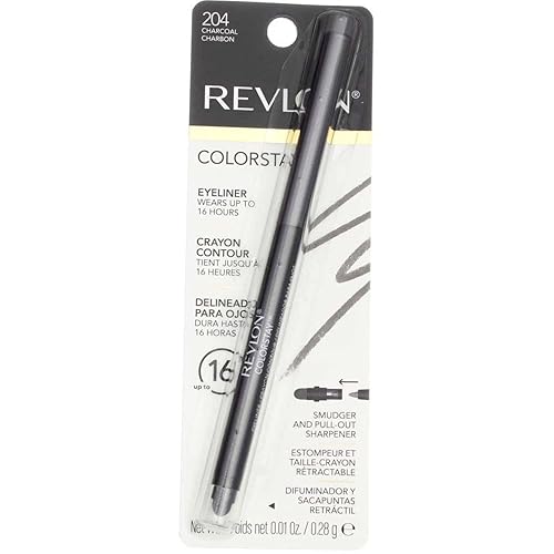 Revlon Colorstay Eyeliner Charcoal 204 - Long-Lasting, Waterproof Eye Makeup