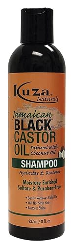 Kuza Jamaican Black Castor Oil Shampoo For Damaged & Dry Hair - 8 Oz, Unisex Treatment