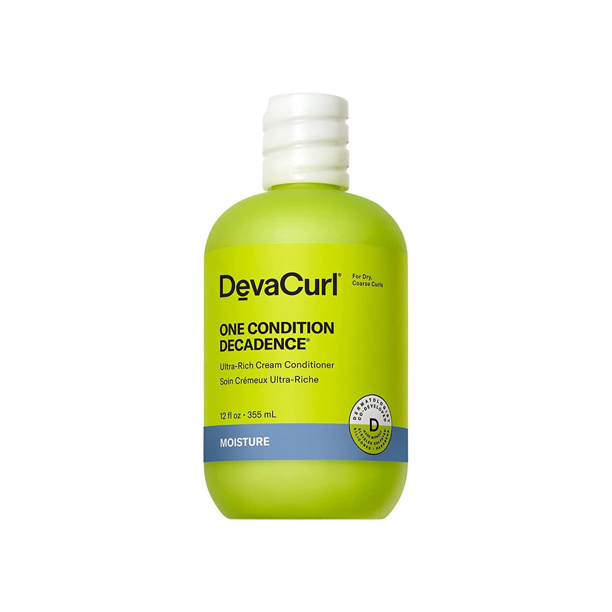 Devacurl One Condition Decadence Ultra-Rich Cream Conditioner, Green Oasis, 12 Fl Oz