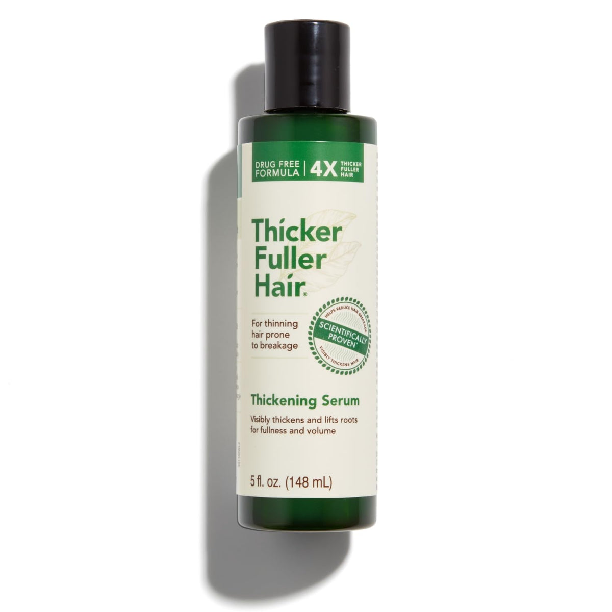 Thicker Fuller Hair Thickening Serum  Thinning Hair Treatment  Hair Volumizer Serum with Natural Ingredients  Fights Breakage