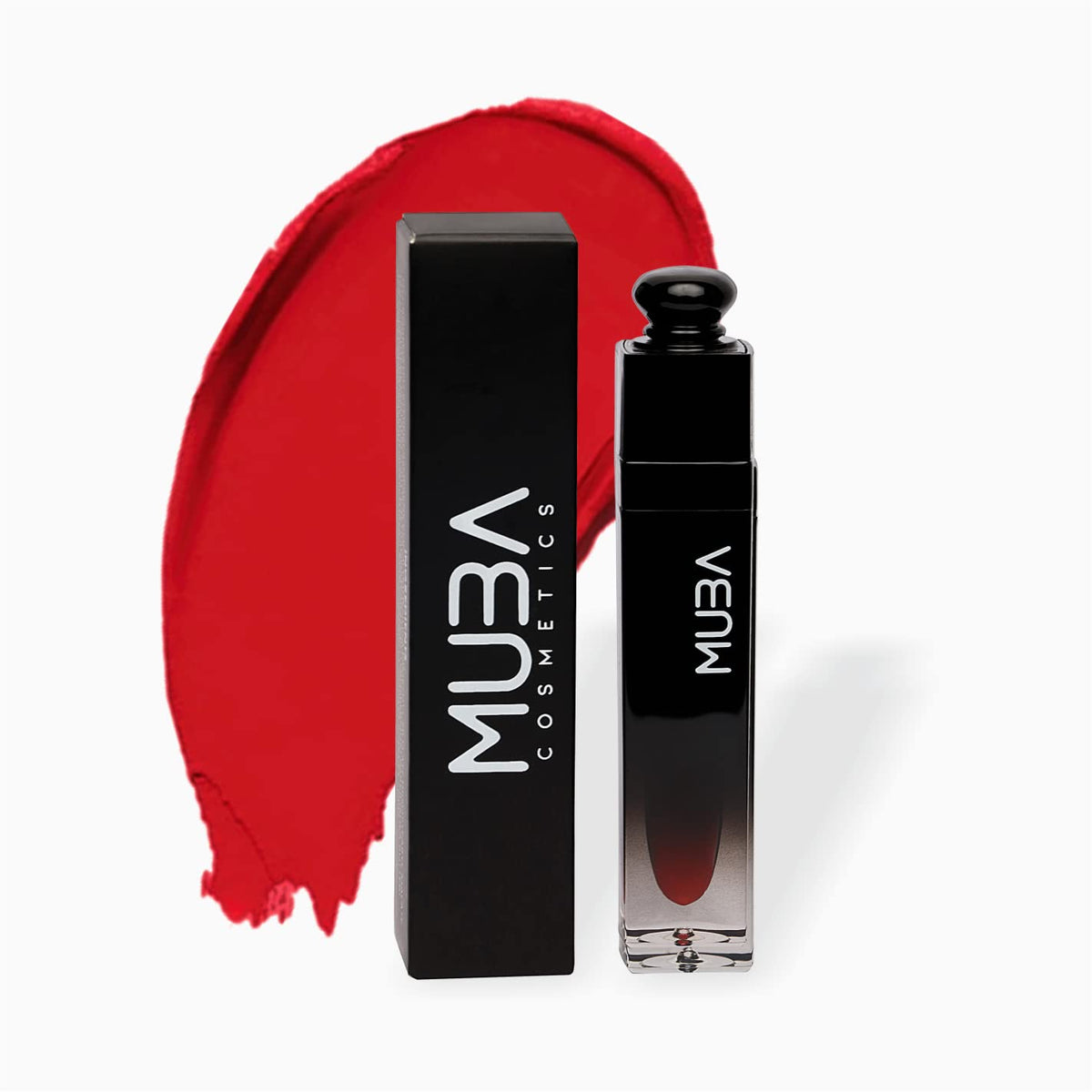 Muba Cosmetics Liquid Lipstick - 24Hr Waterproof, High-Pigment, Kiss Me - Long Lasting Lip Makeup