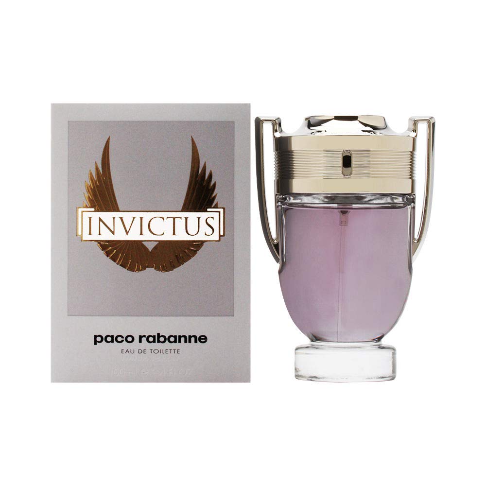 Paco Rabanne Invictus Men’s Fragrance - 3.4 Oz EDT Spray, Notes of Sea Grapefruit & Guaiac Wood, Ecstatically Addictive Scent of Victory