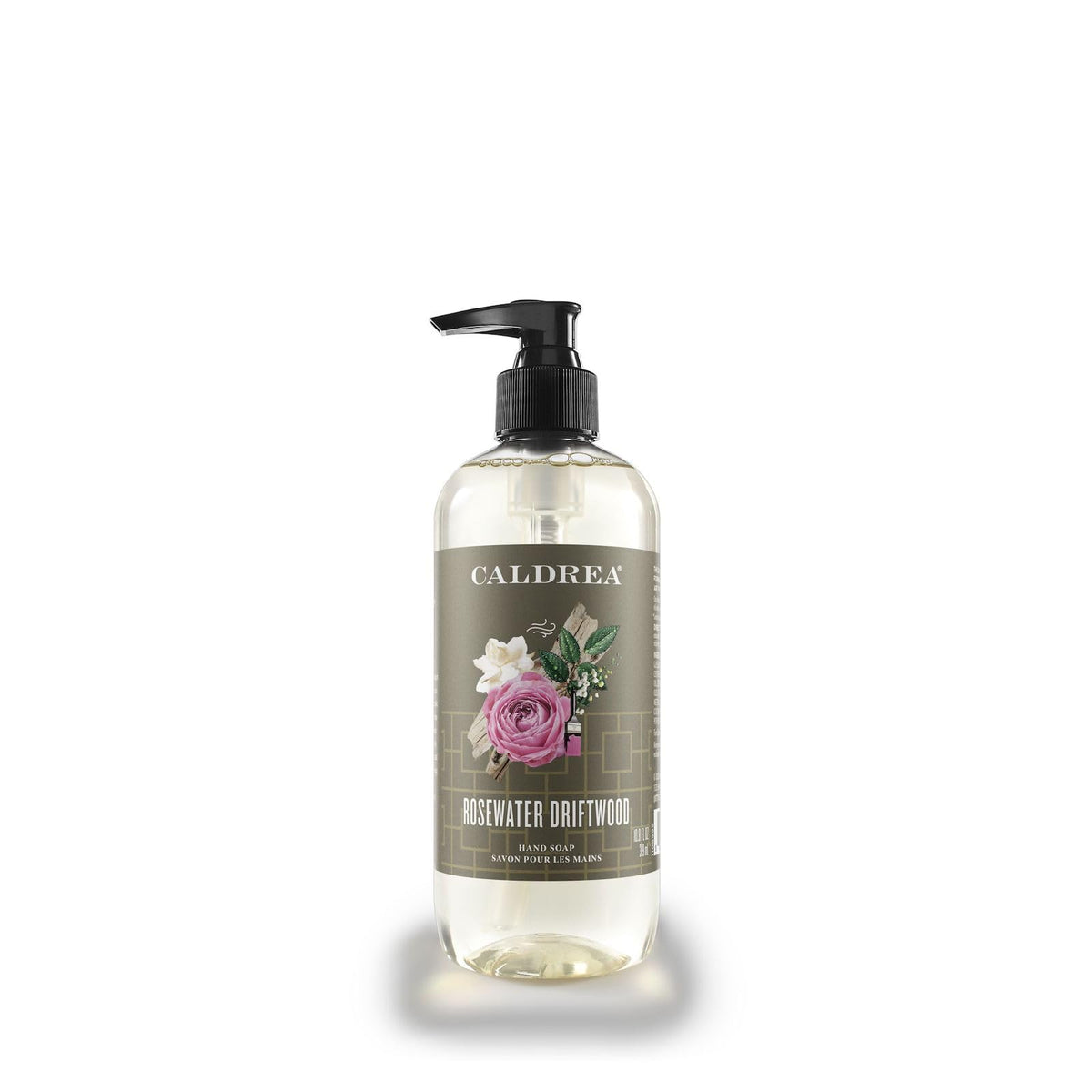 Caldrea Hand Wash Soap, Rosewater Driftwood, Aloe Vera & Olive Oil, 10.8 Oz, Essential Oils