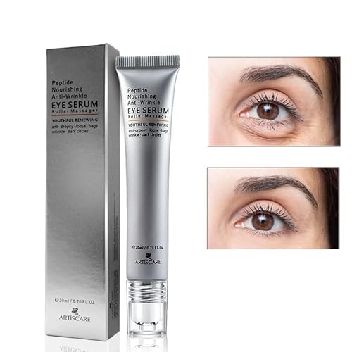 MIESCHER Eye Peptide Serum Roller for Dark Circles, Puffiness & Fine Wrinkles - Nourishing Grey 1.05