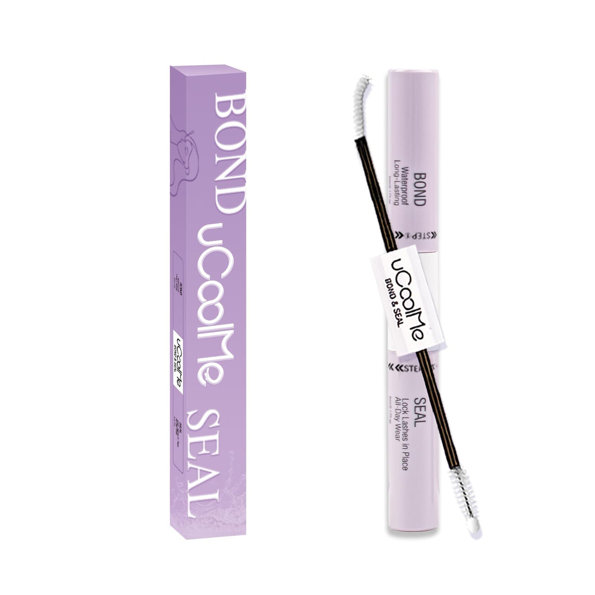 Ucoolme Waterproof Eyelash Glue & Lash Bond, 150H Long-Lasting, Non-Irritating, Clear