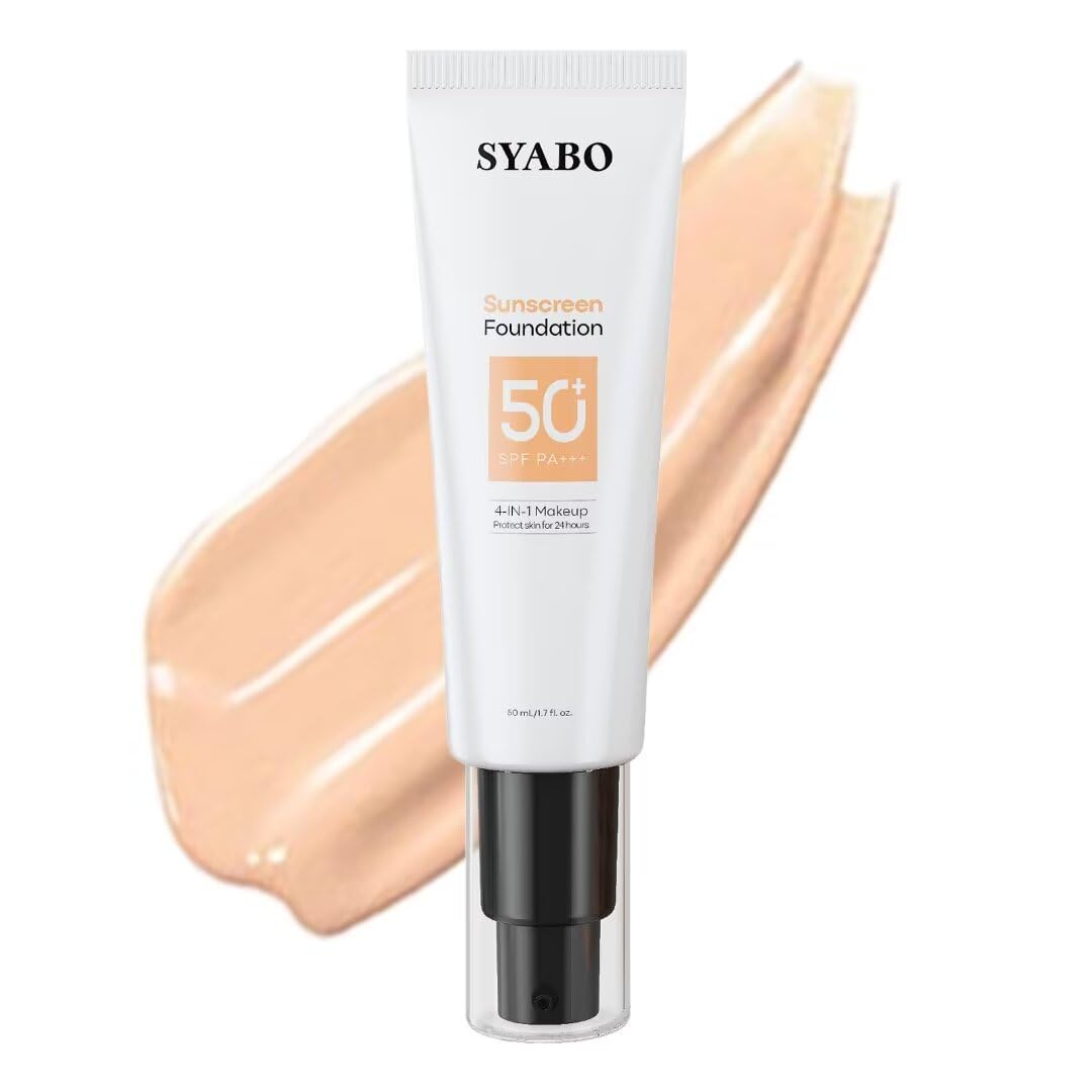 Syabo Tinted Sunscreen Spf 50 For Face, Hydrating, Lightweight, Beige, 1.7Oz Uva/Uv