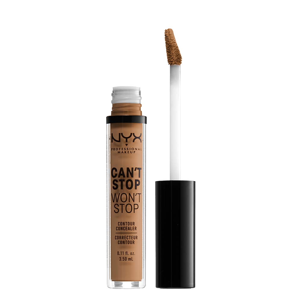 Nyx Professional Makeup Can'T Stop Won'T Stop Contour Concealer, 24H Matte, Neutral Tan, 0.11