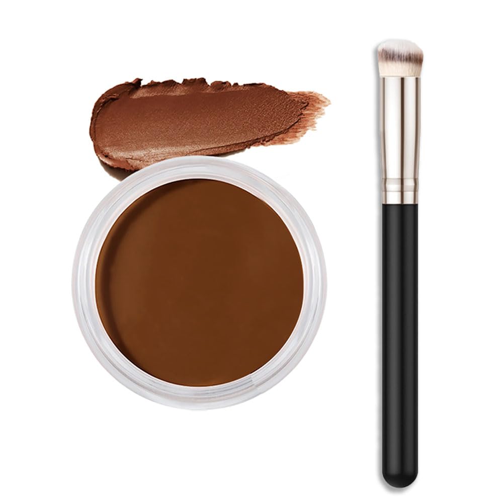 Kaely Cream Pot Concealer Set - Full Coverage, Dark Circle Brightener, Vegan, 0.28 Oz, Cookie Butter