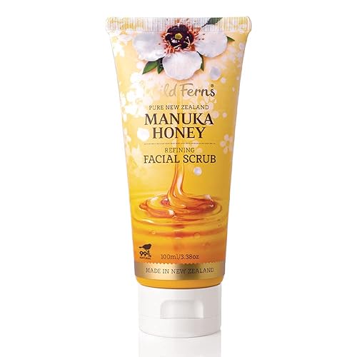 Wild Ferns Manuka Honey Gentle Facial Scrub - Exfoliating Face Cleanser For Radiant Skin