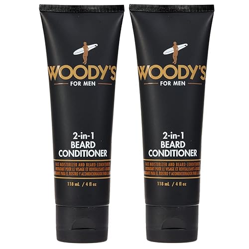 Woody'S 2-In-1 Beard Conditioner & Wash, Moisturizes & Softens Dry Beards, 4 Fl Oz