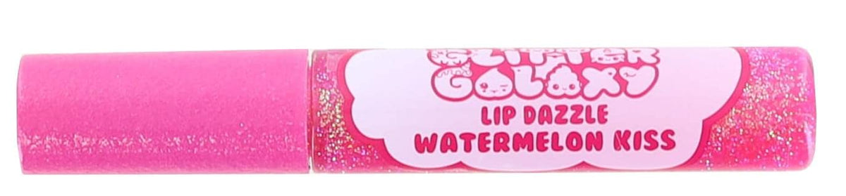 Seven20 Glitter Galaxy Lip Dazzle - Watermelon Kiss Lip Gloss Wand, One Size, Rosa