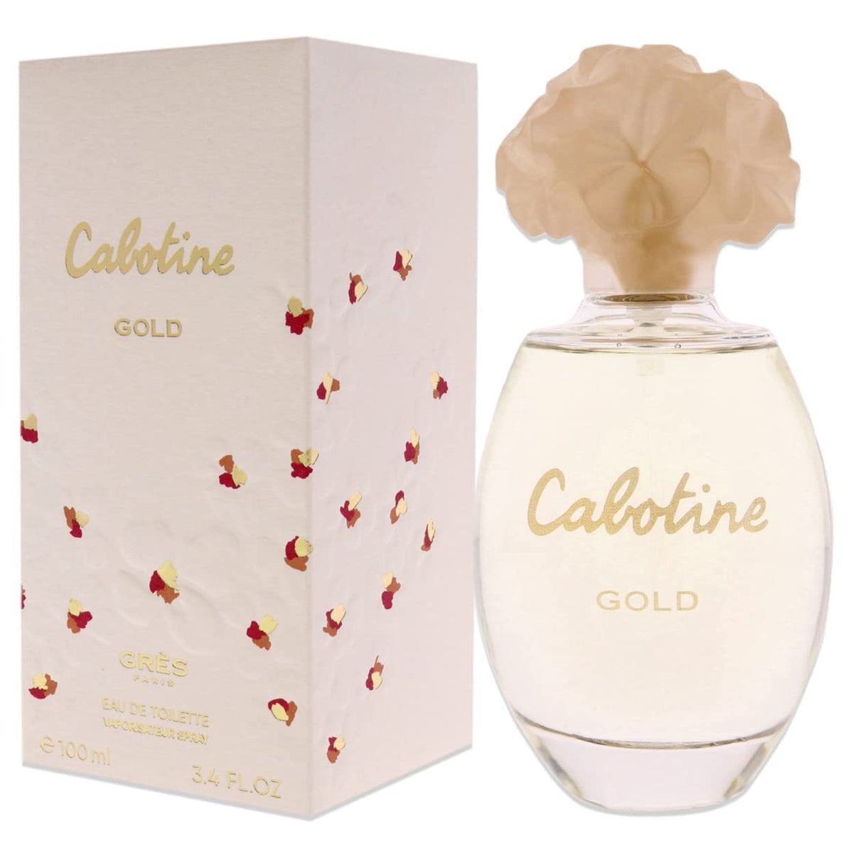 Gres Cabotine Gold Eau De Toilette Spray, 3.4 Ounce - Fragrance for Women, 1 Count