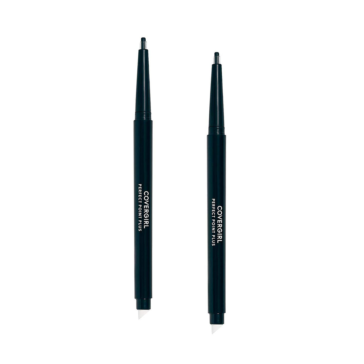 Covergirl Perfect Point Plus Self-Sharpening Eyeliner Pencil, Black Onyx, 2 Count Pack