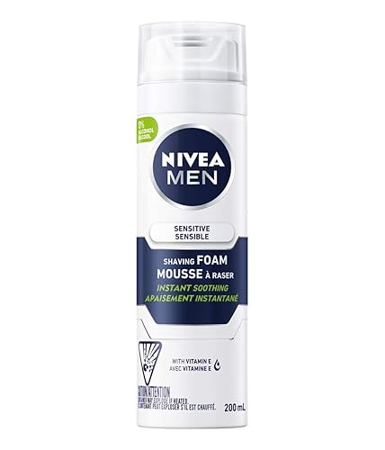 Nivea Men Sensitive Shaving Foam, 6.7 Oz - Gentle Formula For Smooth Shaving