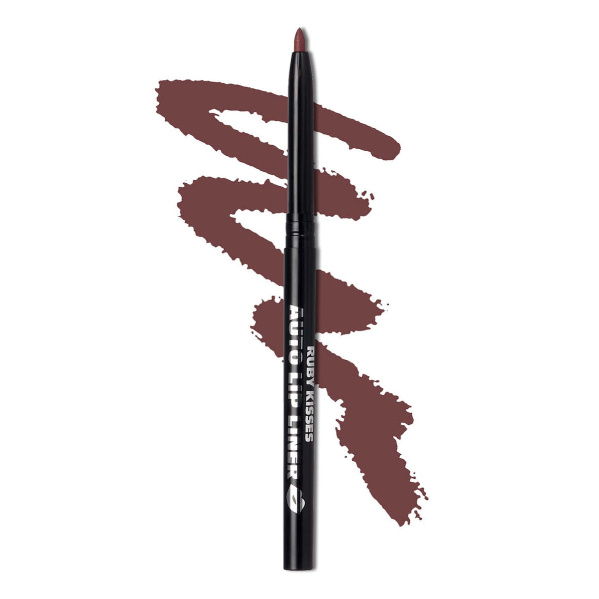 Ruby Kisses Cocoa Auto Lip Liner Pencil - Long Lasting, Smooth Application, 1 Count