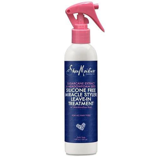 Sheamoisture Silicone Free Leave In Conditioner Spray, 8 Oz - Detangler With Sugarcane Extract