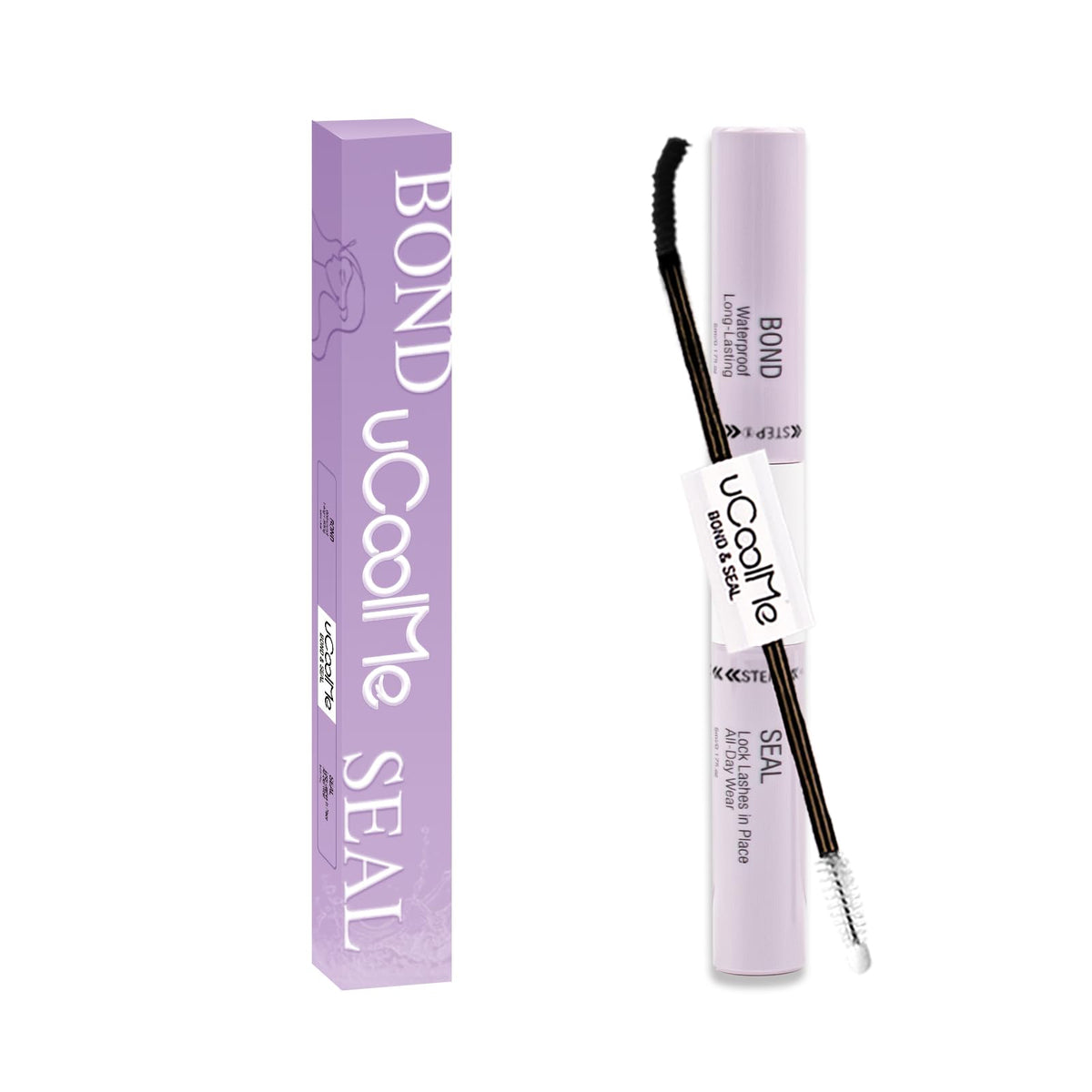 Ucoolme Waterproof Eyelash Glue - 150H Long-Lasting, Non-Irritating, 2-In-1