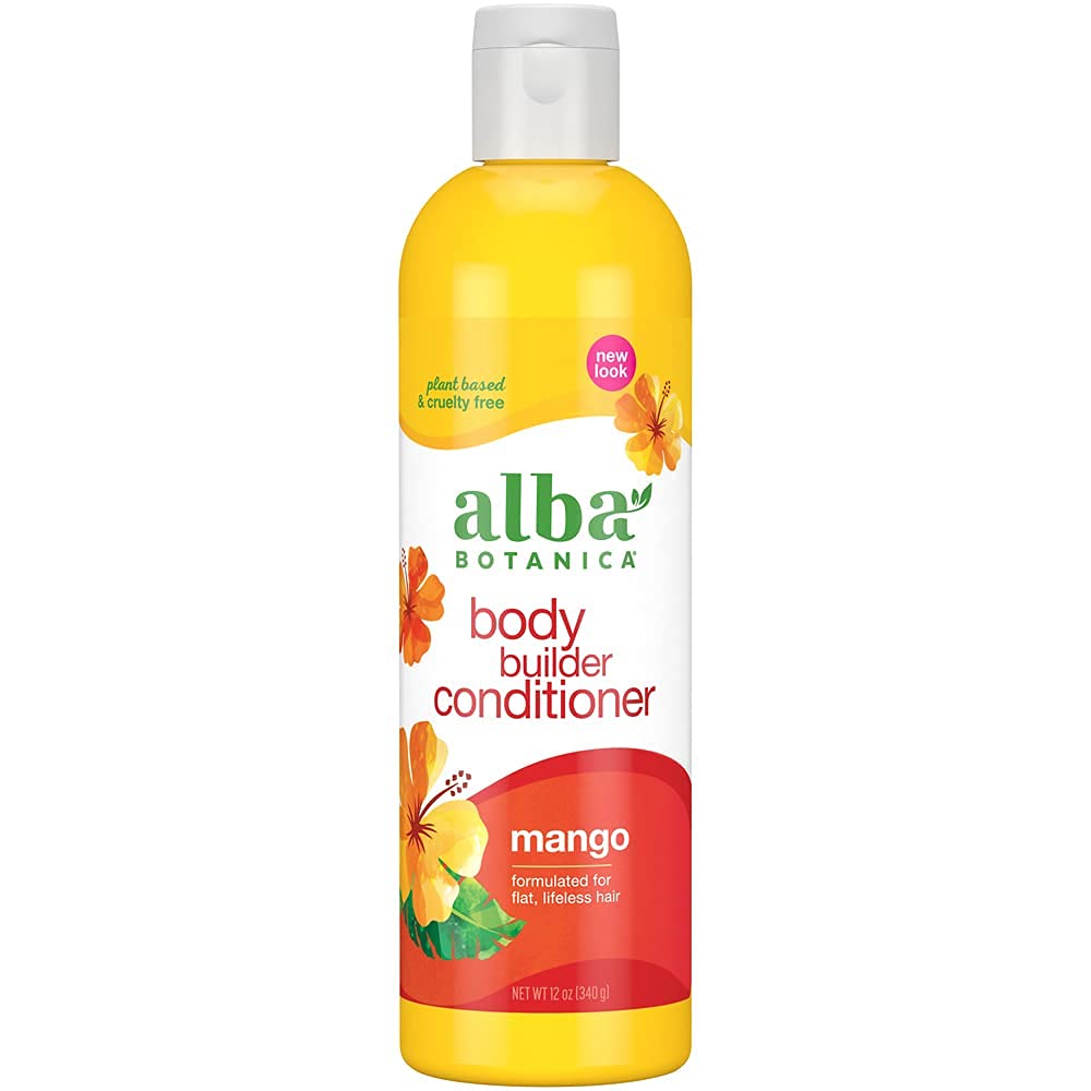 Alba Botanica Body Builder Conditioner, Mango, 12 Oz - Nourishing Hair Care