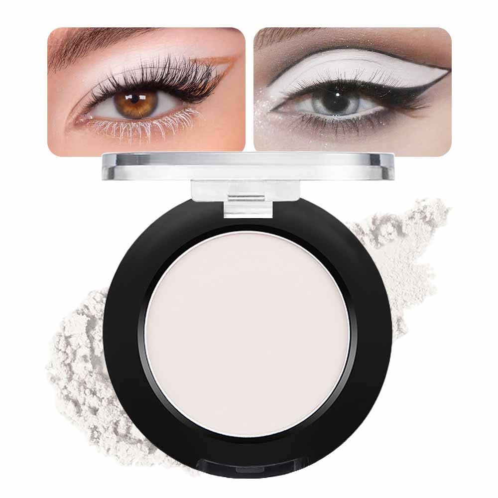 Feicuiyun Matte White Vegan Eyeshadow - Talc & Paraben Free, 1 Oz Neutral Matte Single