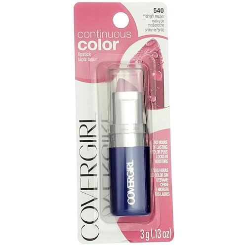 Covergirl Continuous Color Lipstick, Pink, 0.07 Oz, Pack Of 2 - Moisturizing Formula