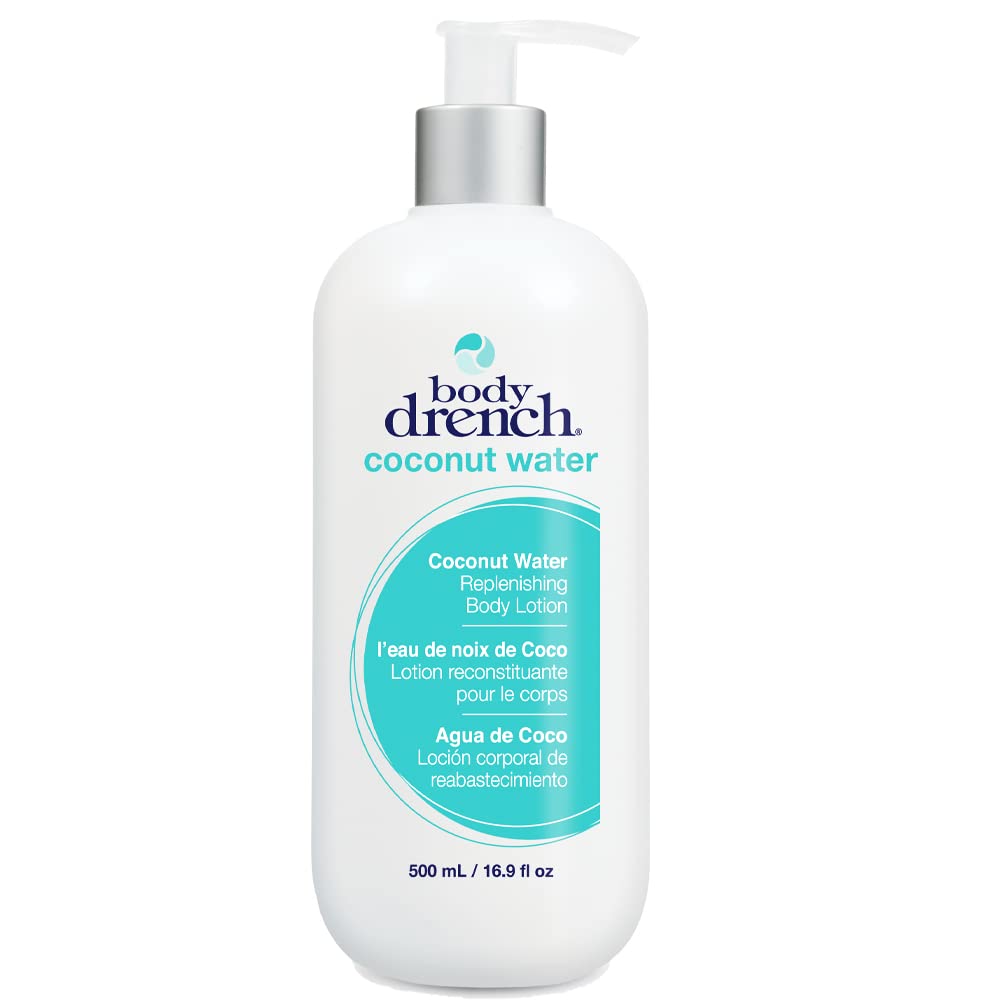 Body Drench Coconut Water Body Lotion - Hydrating Moisturizer For Dry Skin, 16.9 Fl Oz