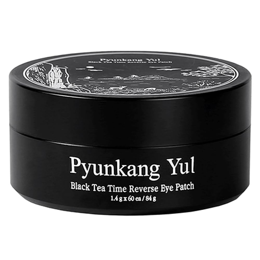 Pyunkang Yul Black Tea Time Reverse Eye Patch - Anti-Aging, Dark Circles, 30 Pairs